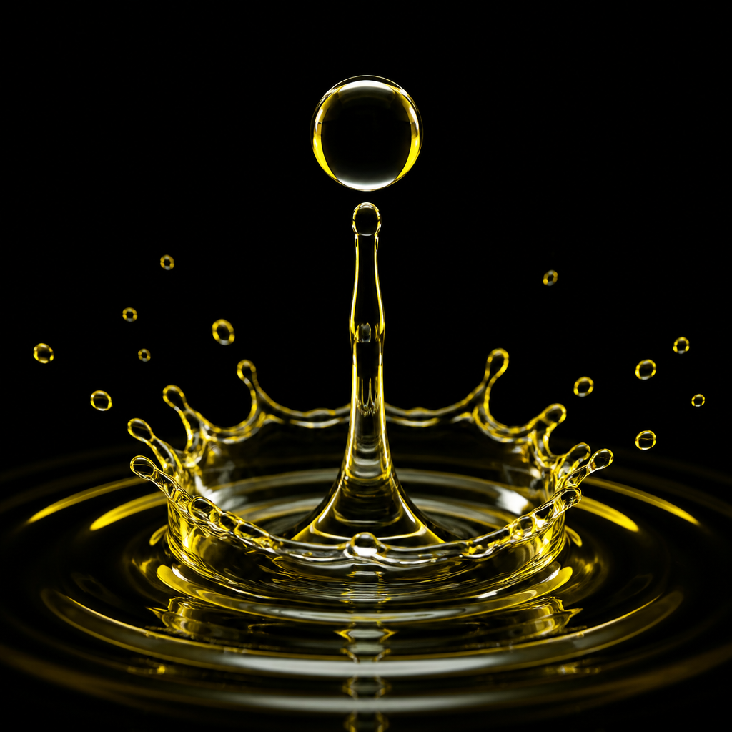 Purified water droplet
